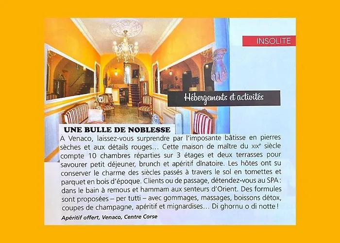 Hotel De Charme U Palazzu & Spa Au Coeur De Venacu Hotel Venaco (Corsica)